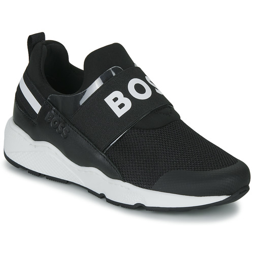 Shoes Boy Low top trainers BOSS J29295 Black