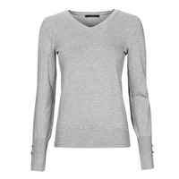 Clothing Women Jumpers Guess GENA VN LS SWTR Grey