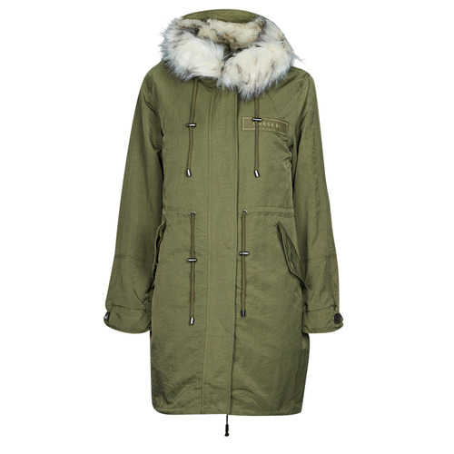 Clothing Women Parkas Guess LENA PARKA Kaki