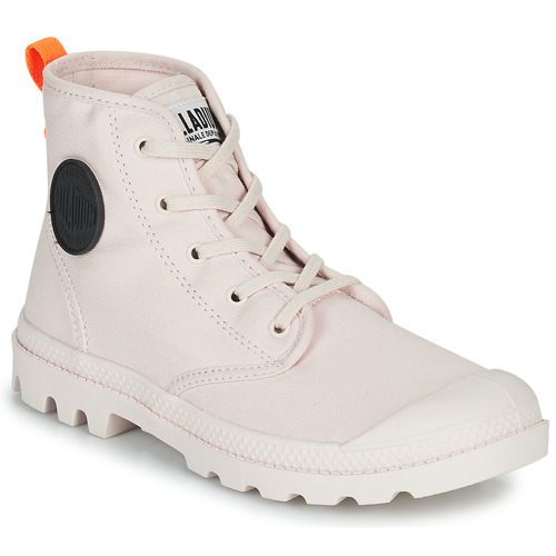 Shoes Women Hi top trainers Palladium PAMPA HI TWILL~PEACH BLUSH~M Pink