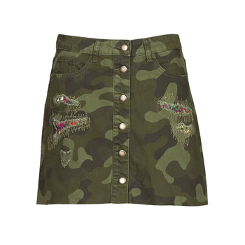 Clothing Women Skirts Desigual DUNA Kaki