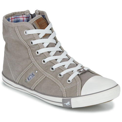 Shoes Women Hi top trainers Mustang GALLEGO Grey