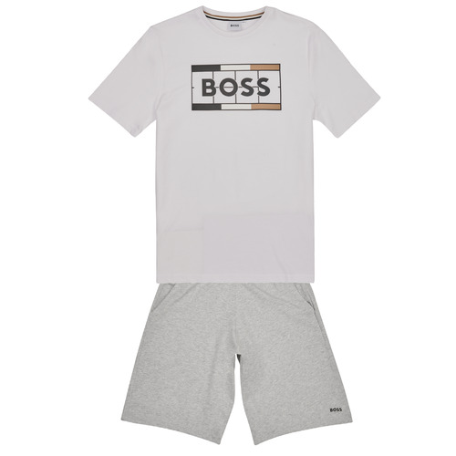 Clothing Boy Sets & Outfits BOSS J28111-10P-J White / Grey