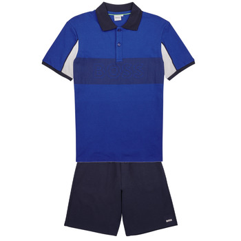 Clothing Boy Sets & Outfits BOSS J28112-V86-J Blue / White / Marine