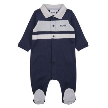 Clothing Boy Sleepsuits BOSS J97203-849-B Marine / White