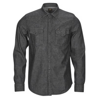 Clothing Men Long-sleeved shirts Lee REGULAR WESTERN SHIRT Black