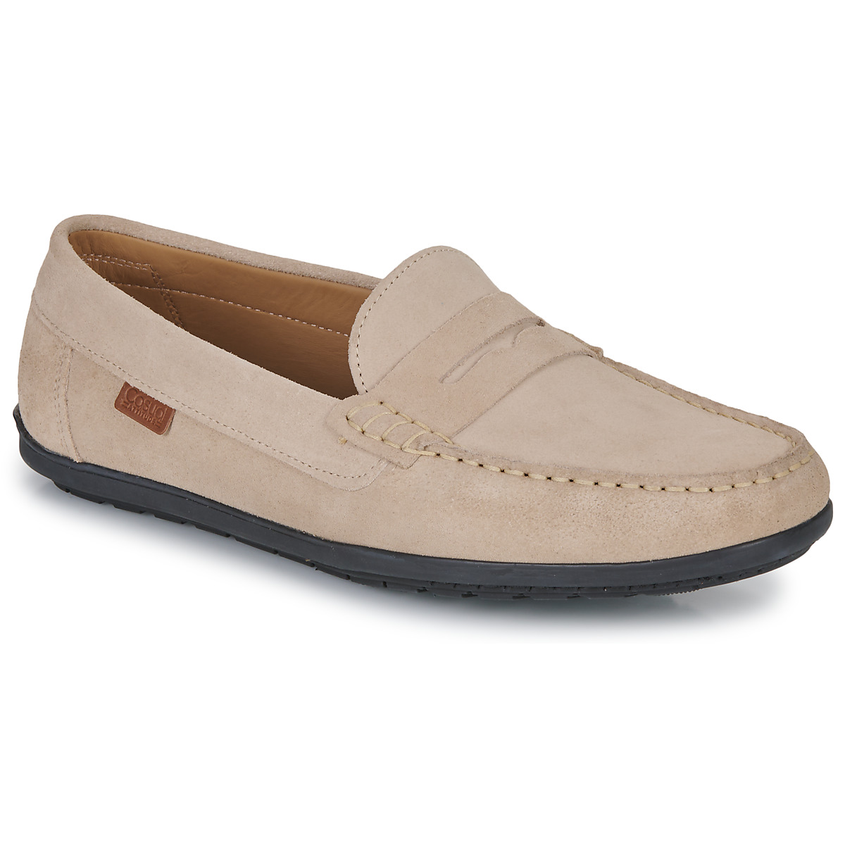 Shoes Men Loafers Casual Attitude VELMO Beige