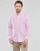 Clothing Men Long-sleeved shirts Polo Ralph Lauren CHEMISE COUPE DROITE EN OXFORD Pink / White