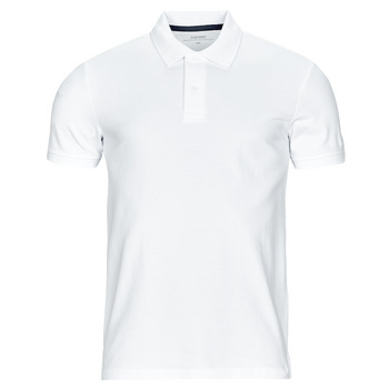 Clothing Men Short-sleeved polo shirts Esprit solid po pi White