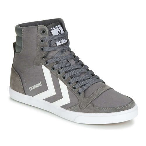 Shoes Hi top trainers hummel TEN STAR HIGH Grey / White