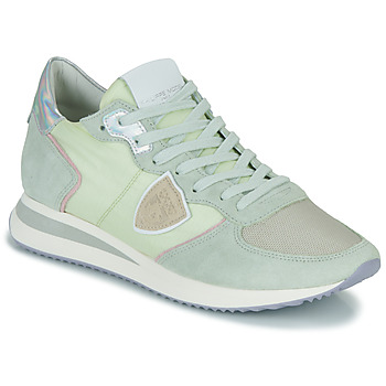 Shoes Women Low top trainers Philippe Model TRPX LOW WOMAN Green / Pastel