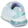 Shoes Girl Low top trainers Geox J SPACECLUB GIRL White / Watersea