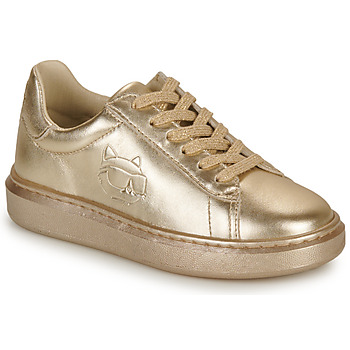 Shoes Girl Low top trainers Karl Lagerfeld Z19115 Gold