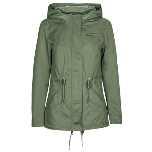 Clothing Women Parkas Only ONLLORCA 2023 CANVAS PARKA CC Green