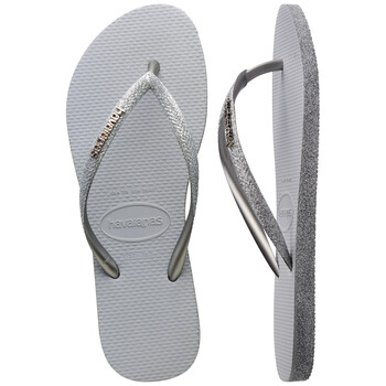 Shoes Women Flip flops Havaianas SLIM SPARKLE II Grey