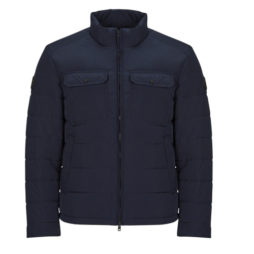 Clothing Men Jackets Gant CHANNEL QUILTED JACKET Marine