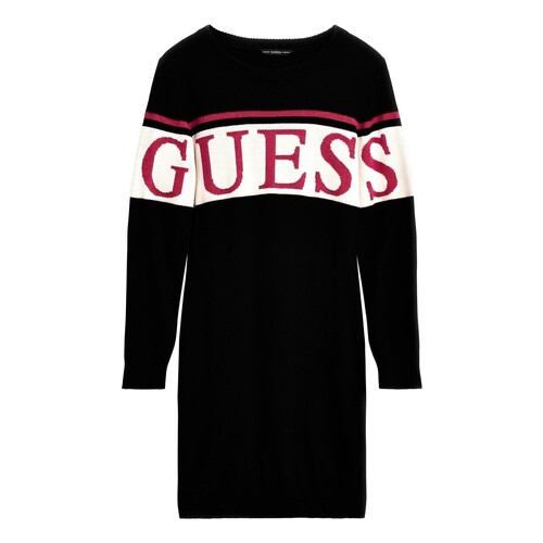 Clothing Girl Short Dresses Guess J3BK16 Black