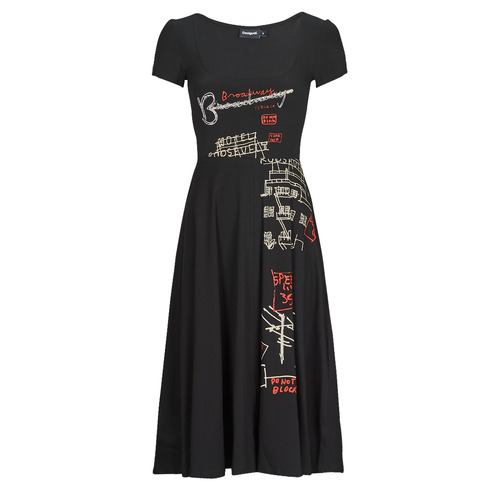 Clothing Women Long Dresses Desigual BROADWAY ROAD Black