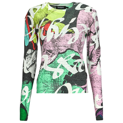 Clothing Women Jumpers Desigual FOTINBLACK PULL Multicolour