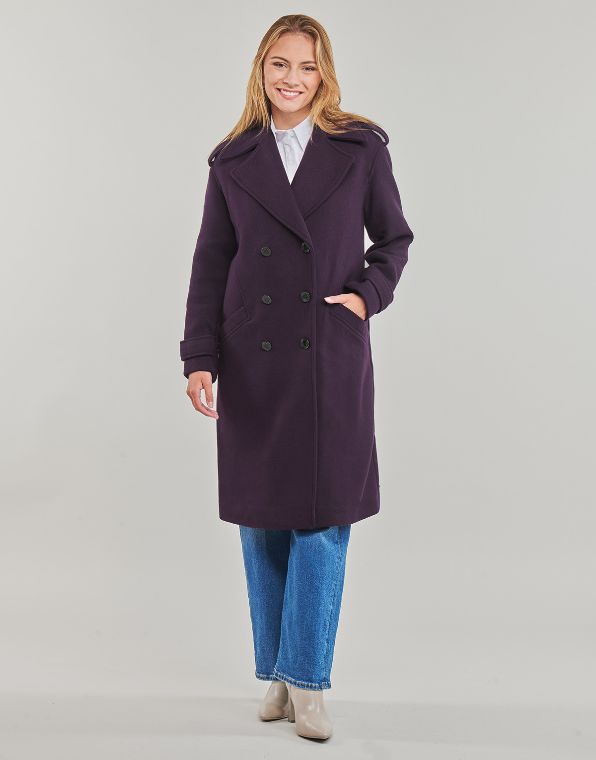 Clothing Women Coats Morgan GMIKI Purple