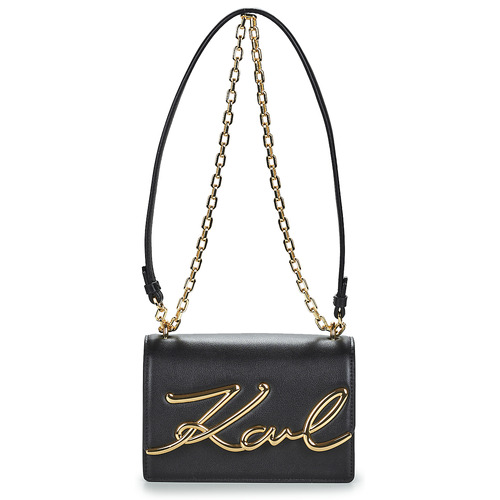 Bags Women Small shoulder bags Karl Lagerfeld K/SIGNATURE SM SHOULDERBAG Black / Gold