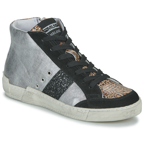 Shoes Women Hi top trainers Meline  Silver / Leopard