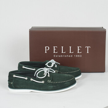 Shoes Men Boat shoes Pellet VENDEE Dark green