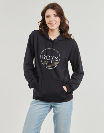 Clothing Women Sweaters Roxy SURF STOKED HOODIE TERRY Black