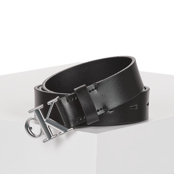 Clothes accessories Women Belts Calvin Klein Jeans ROUND MONO PLAQUE LTHRBELT 25MM Black