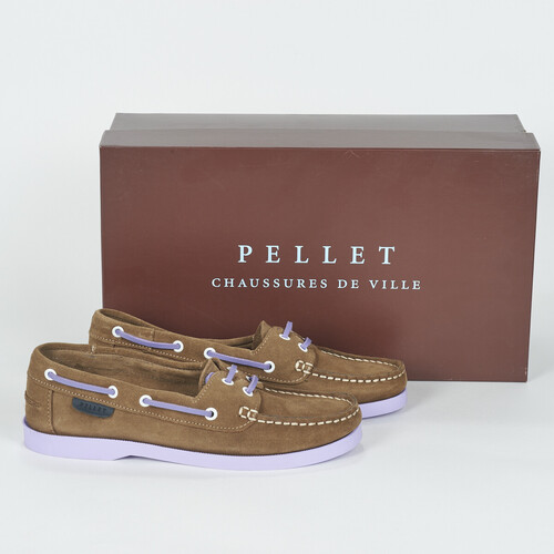 Shoes Women Boat shoes Pellet BRENDA Velvet / Taupe / Lavender