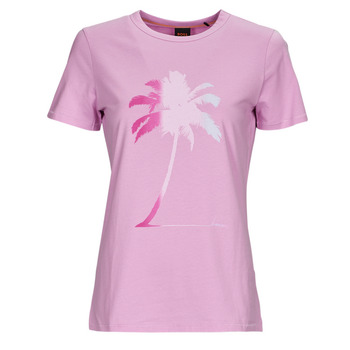 Clothing Women Short-sleeved t-shirts BOSS C_Elogo_print5 Pink