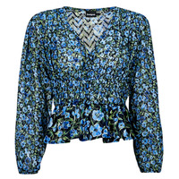 Clothing Women Tops / Blouses Desigual BLUS_ZOÉ Black / Blue