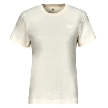 Clothing Women Short-sleeved t-shirts New Balance SMALL LOGO T-SHIRT Beige