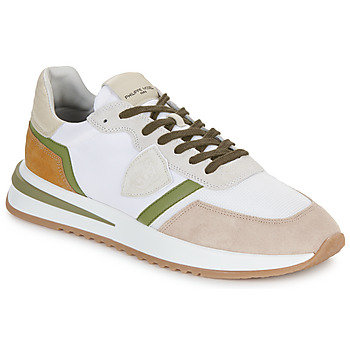 Shoes Men Low top trainers Philippe Model TROPEZ 2.1 LOW MAN White / Camel / Kaki