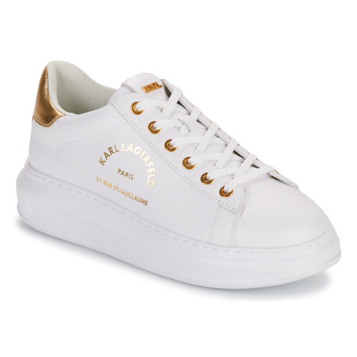 Shoes Women Low top trainers Karl Lagerfeld KAPRI Maison Karl Lace White / Gold