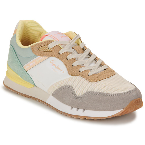 Shoes Women Low top trainers Pepe jeans LONDON URBAN W Beige / Multicolour