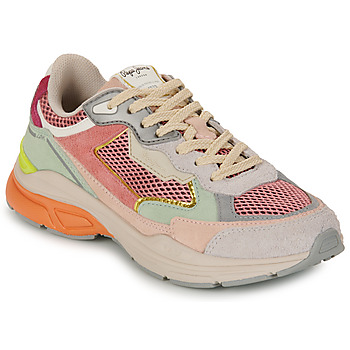 Shoes Women Low top trainers Pepe jeans DAVE RISE W Pink / Multicolour