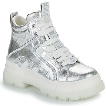 Shoes Women Low top trainers Buffalo ASPHA NC MID Silver