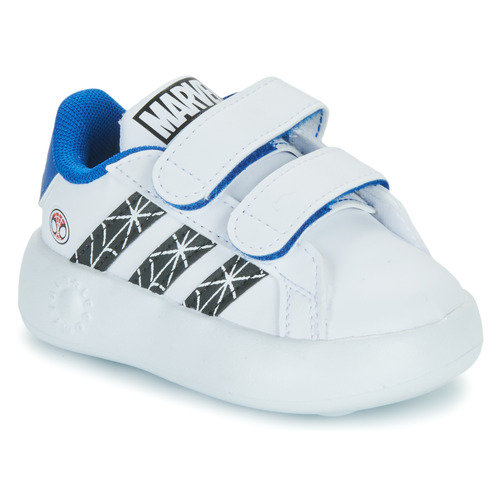 Shoes Boy Low top trainers Adidas Sportswear GRAND COURT SPIDER-MAN CF I White / Spiderman