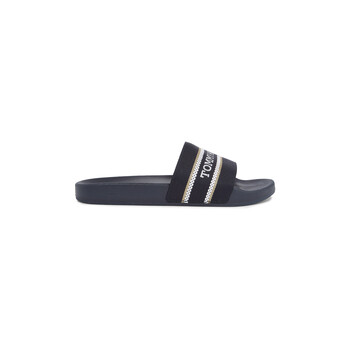 Shoes Women Sliders Tommy Hilfiger HILFIGER POOLSLIDE WITHWEBBING Blue