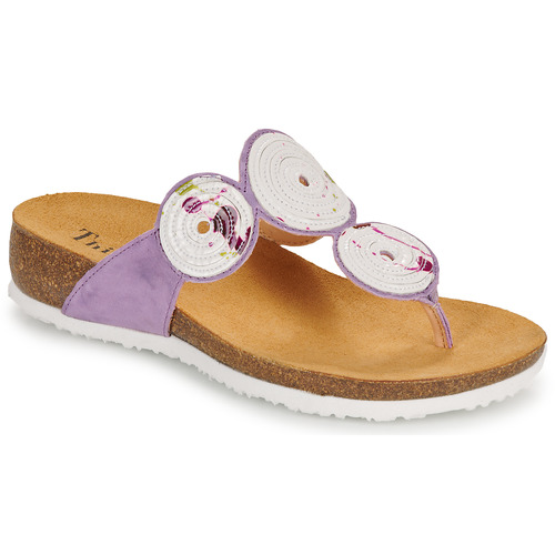 Shoes Women Flip flops Think JULIA Purple / White