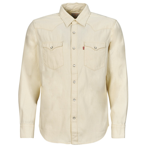 Clothing Men Long-sleeved shirts Levi's BARSTOW WESTERN STANDARD Lightweight White