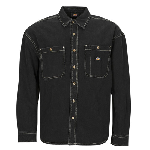 Clothing Men Long-sleeved shirts Dickies HOUSTON LS SHIRT Black