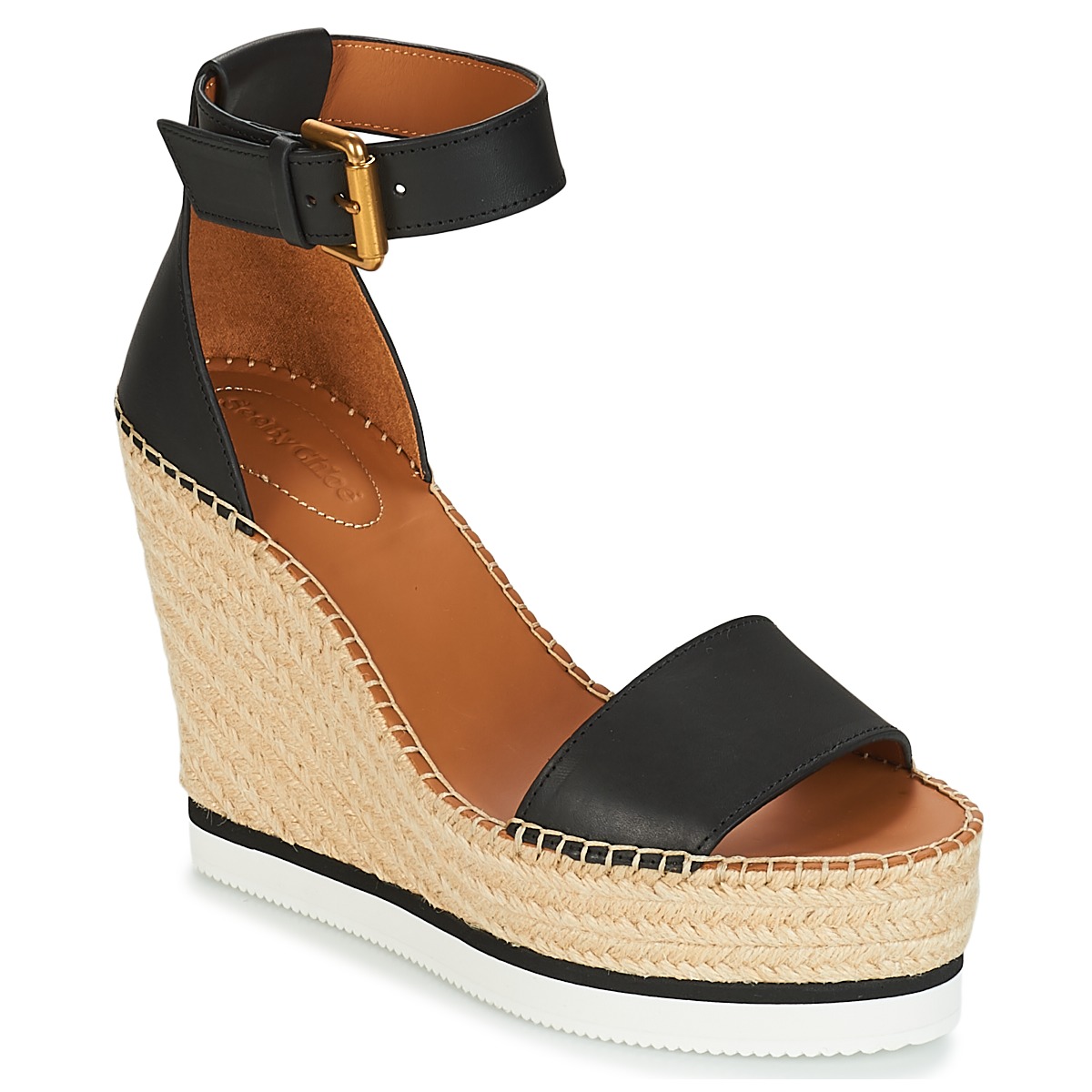 Shoes Women Espadrilles See by Chloé SB26152 Black / White