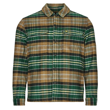 Clothing Men Over Shirts Lyle & Scott LW2104V Green / Yellow