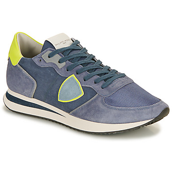 Shoes Men Low top trainers Philippe Model TRPX LOW MAN Blue / Yellow / Fluorescent