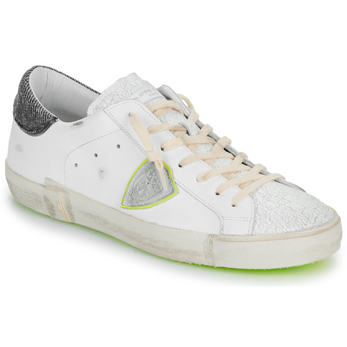 Shoes Men Low top trainers Philippe Model PRSX LOW MAN White / Denim