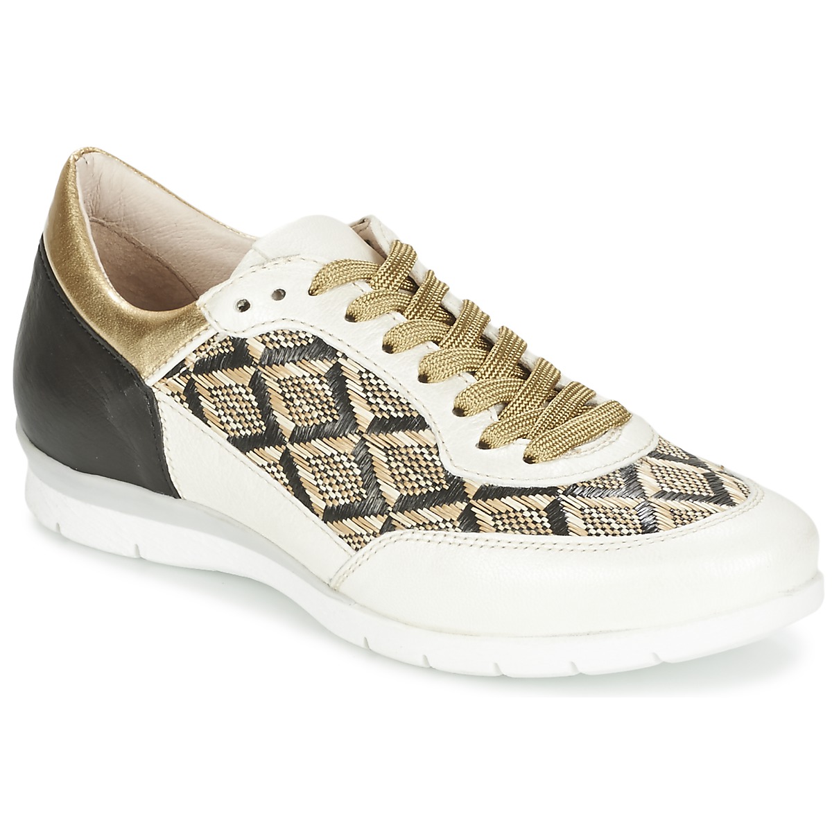 Shoes Women Low top trainers Mjus FORCE Black / White / Gold