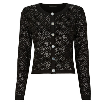 Clothing Women Jackets / Cardigans Guess PAIGE 4G STONES Black