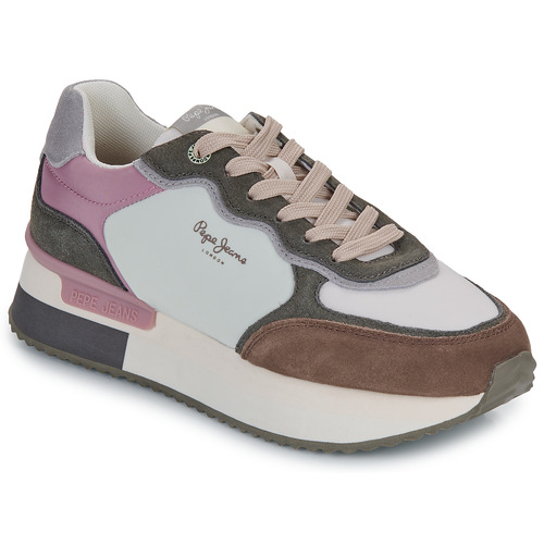 Shoes Women Low top trainers Pepe jeans RUSPER MANIA Pink / Taupe / Kaki